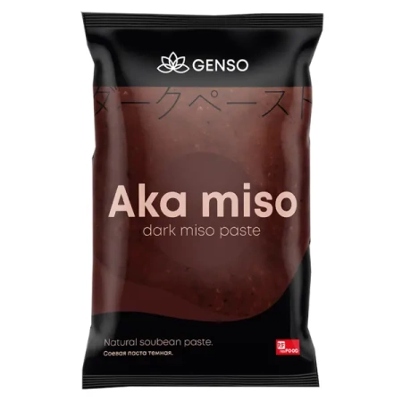 Паста соевая Aka Miso темная Genso, Китай, 1кг*10;